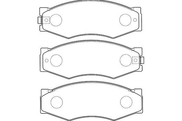 KAVO PARTS Комплект тормозных колодок, дисковый тормоз BP-6506